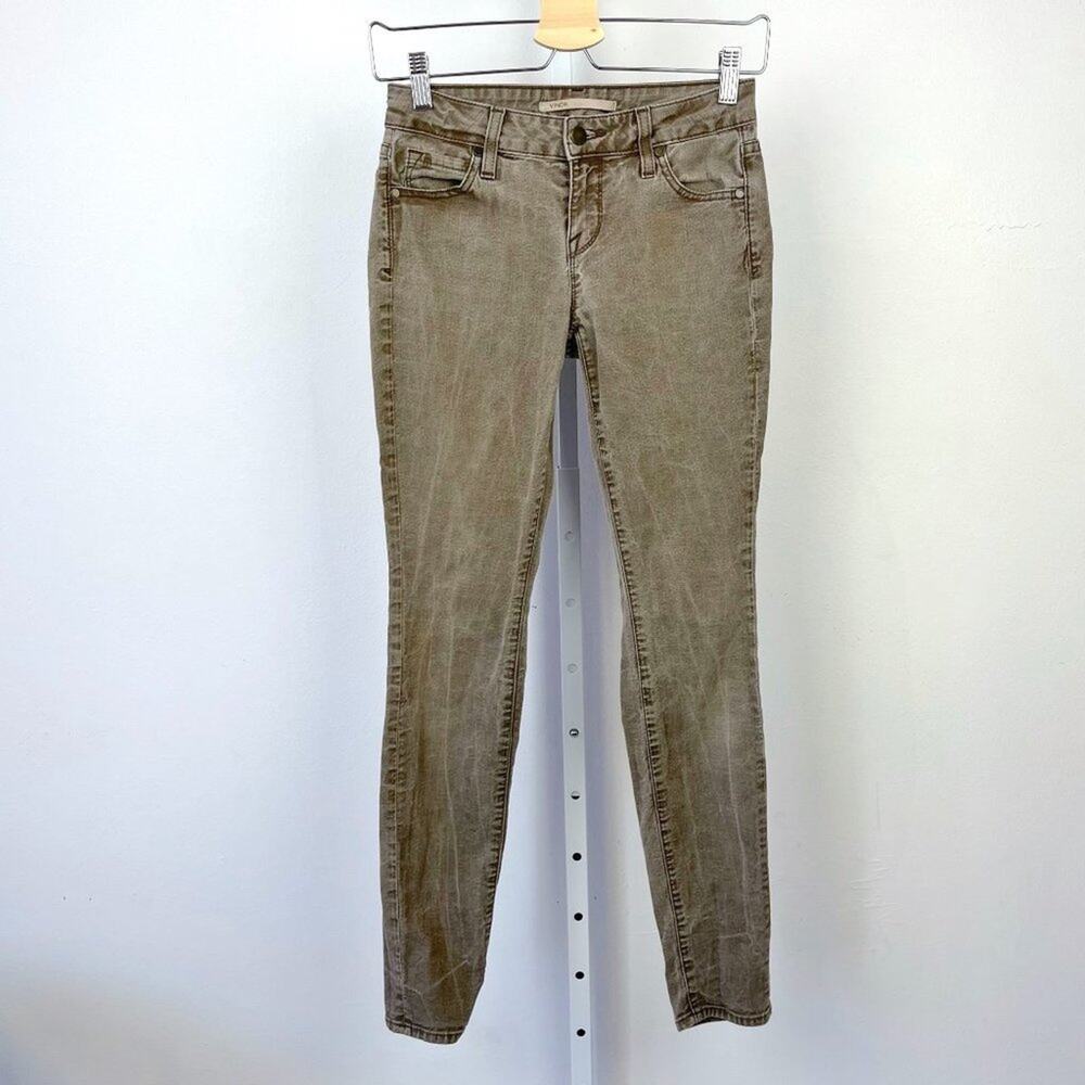 Vince Size 25 Crop Skinny Ankle Jeans Cocoa Grayish Brown